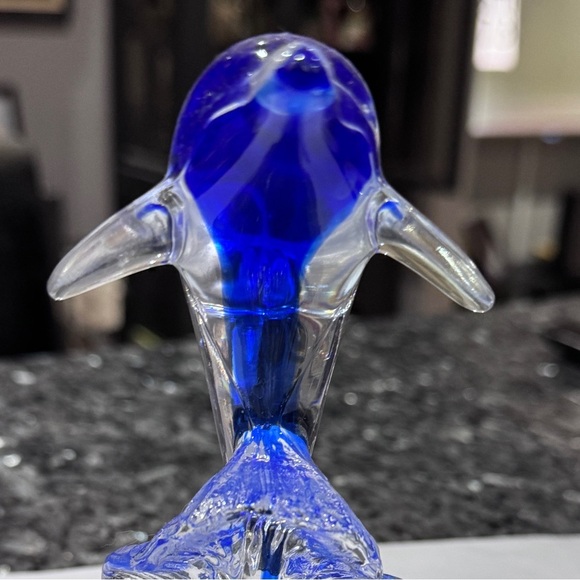🐬 Vintage Rare French Cristal D’Arques Crystal Glass Dolphin Figurine 🐬 - Picture 10 of 13